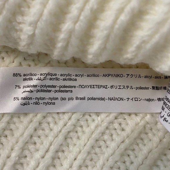 NWT ZARA Ivory Chunky Knit Sweater - Picture 10 of 10